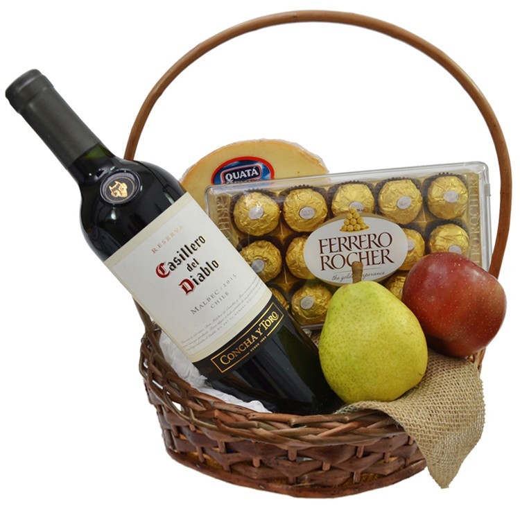 Cesta de Queijo, Vinho e Cia